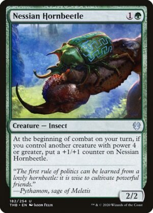 Nessian Hornbeetle - Foil<br /><span class="collector-number">Collector No. 182</span>