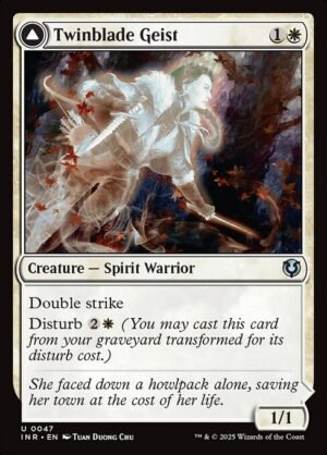 Twinblade Geist // Twinblade Invocation<br /><span class="collector-number">Collector No. 47</span>