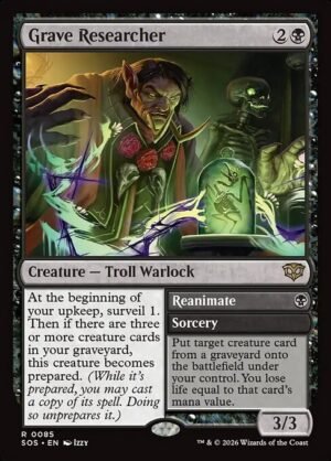 Grave Researcher // Reanimate<br /><span class="collector-number">Collector No. 85</span>