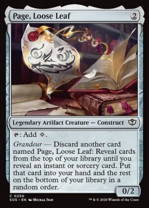 Page, Loose Leaf - Foil<br /><span class="collector-number">Collector No. 250</span>