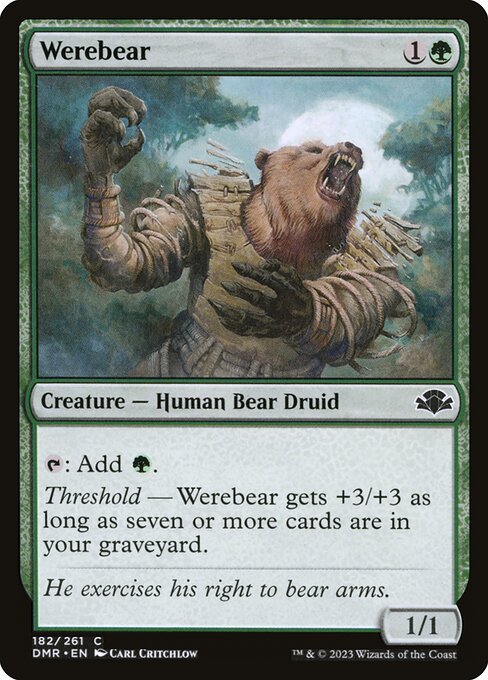 Werebear<br /><span class="collector-number">Collector No. 182</span>