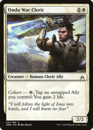 Ondu War Cleric<br /><span class="collector-number">Collector No. 31</span>
