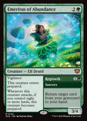 Emeritus of Abundance // Regrowth<br /><span class="collector-number">Collector No. 145</span>