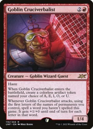 Goblin Cruciverbalist - Foil<br /><span class="collector-number">Collector No. 110</span>