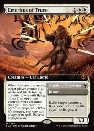 Emeritus of Truce // Swords to Plowshares - Foil<br /><span class="collector-number">Collector No. 309</span>