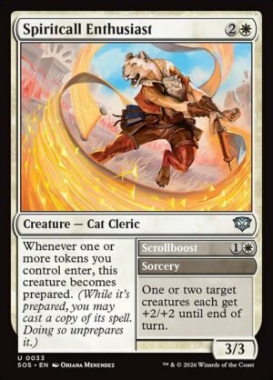 Spiritcall Enthusiast // Scrollboost - Foil<br /><span class="collector-number">Collector No. 33</span>
