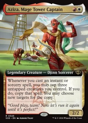 Aziza, Mage Tower Captain<br /><span class="collector-number">Collector No. 345</span>