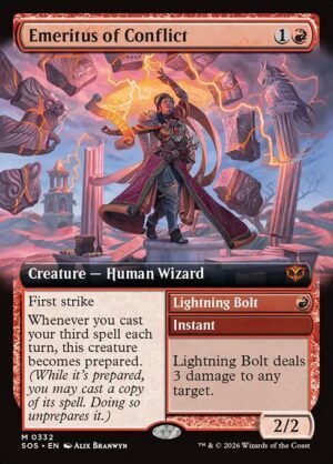 Emeritus of Conflict // Lightning Bolt - Foil<br /><span class="collector-number">Collector No. 332</span>