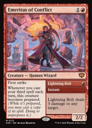 Emeritus of Conflict // Lightning Bolt - Foil<br /><span class="collector-number">Collector No. 113</span>