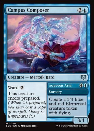 Campus Composer // Aqueous Aria - Foil<br /><span class="collector-number">Collector No. 40</span>