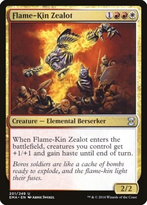 Flame-Kin Zealot<br /><span class="collector-number">Collector No. 201</span>