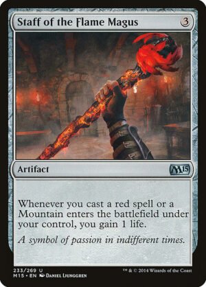 Staff of the Flame Magus<br /><span class="collector-number">Collector No. 233</span>
