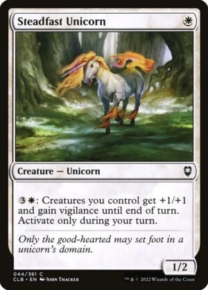 Steadfast Unicorn - Foil<br /><span class="collector-number">Collector No. 44</span>