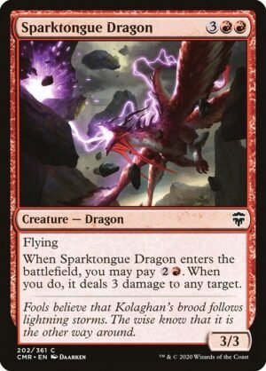 Sparktongue Dragon - Foil<br /><span class="collector-number">Collector No. 202</span>