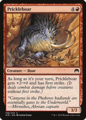 Prickleboar<br /><span class="collector-number">Collector No. 158</span>