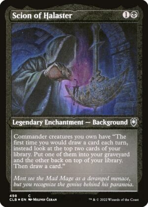 Scion of Halaster - Etched<br /><span class="collector-number">Collector No. 498</span>