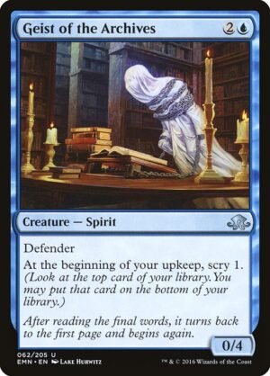 Geist of the Archives<br /><span class="collector-number">Collector No. 62</span>