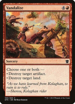 Vandalize<br /><span class="collector-number">Collector No. 165</span>