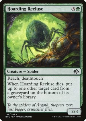 Hoarding Recluse - Foil<br /><span class="collector-number">Collector No. 186</span>