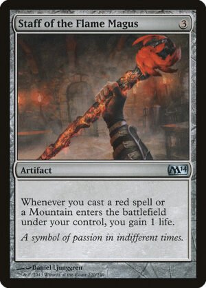 Staff of the Flame Magus<br /><span class="collector-number">Collector No. 220</span>