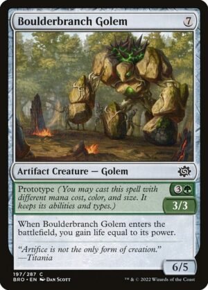 Boulderbranch Golem - Foil<br /><span class="collector-number">Collector No. 197</span>