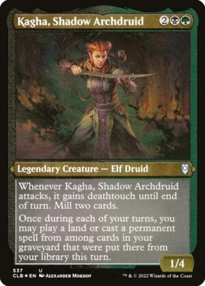 Kagha, Shadow Archdruid - Etched<br /><span class="collector-number">Collector No. 537</span>