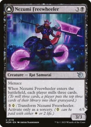 Nezumi Freewheeler // Hideous Fleshwheeler - Foil<br /><span class="collector-number">Collector No. 119</span>