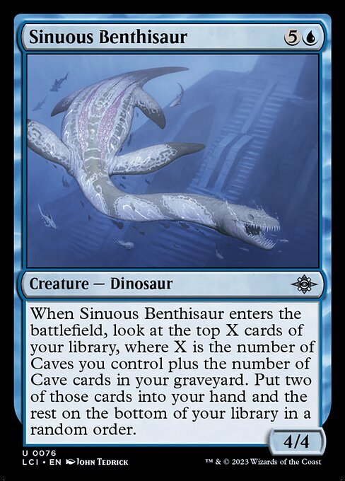 Sinuous Benthisaur - Foil<br /><span class="collector-number">Collector No. 76</span>