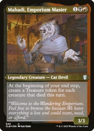 Mahadi, Emporium Master - Etched<br /><span class="collector-number">Collector No. 540</span>