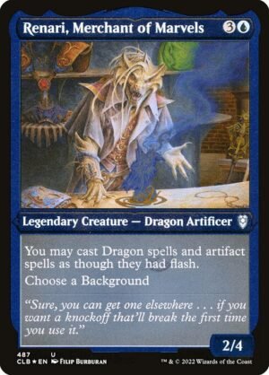 Renari, Merchant of Marvels - Etched<br /><span class="collector-number">Collector No. 487</span>