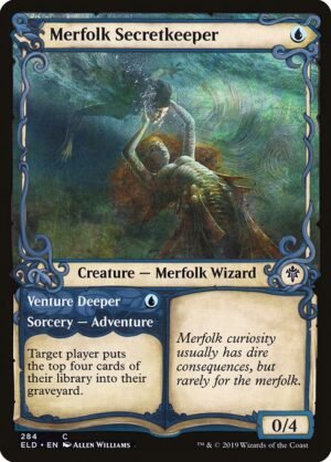 Merfolk Secretkeeper // Venture Deeper - Foil<br /><span class="collector-number">Collector No. 284</span>
