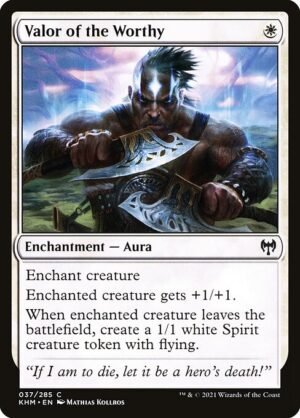 Valor of the Worthy - Foil<br /><span class="collector-number">Collector No. 37</span>