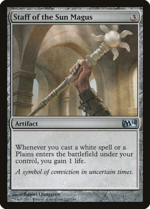Staff of the Sun Magus<br /><span class="collector-number">Collector No. 222</span>