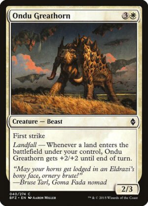 Ondu Greathorn<br /><span class="collector-number">Collector No. 40</span>
