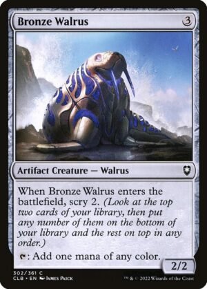 Bronze Walrus - Foil<br /><span class="collector-number">Collector No. 302</span>