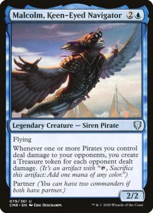 Malcolm, Keen-Eyed Navigator - Foil<br /><span class="collector-number">Collector No. 79</span>