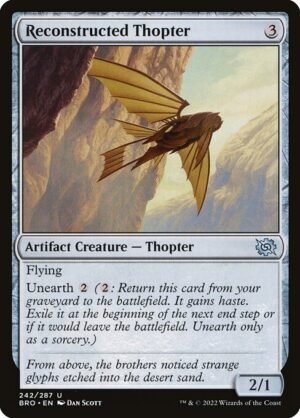 Reconstructed Thopter - Foil<br /><span class="collector-number">Collector No. 242</span>