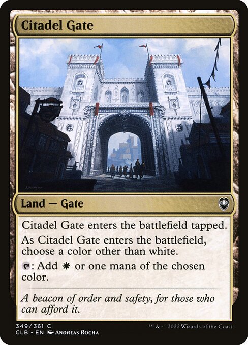 Citadel Gate<br /><span class="collector-number">Collector No. 349</span>