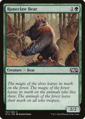 Runeclaw Bear<br /><span class="collector-number">Collector No. 197</span>
