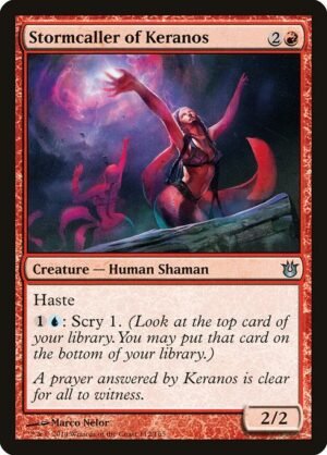 Stormcaller of Keranos<br /><span class="collector-number">Collector No. 112</span>