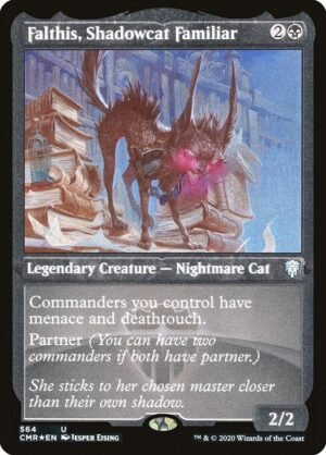 Falthis, Shadowcat Familiar - Etched<br /><span class="collector-number">Collector No. 564</span>