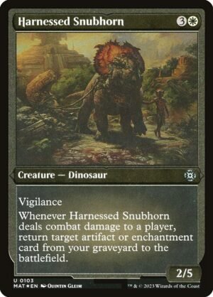 Harnessed Snubhorn - Etched<br /><span class="collector-number">Collector No. 103</span>