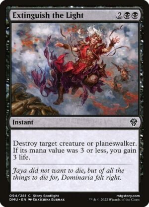 Extinguish the Light - Foil<br /><span class="collector-number">Collector No. 94</span>
