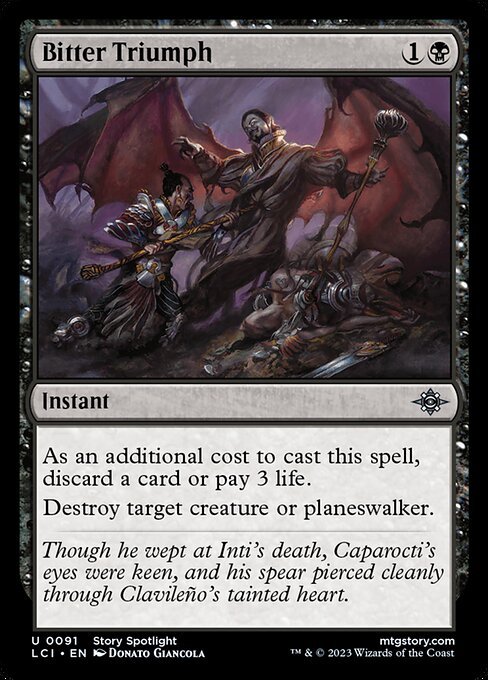 Bitter Triumph - Foil<br /><span class="collector-number">Collector No. 91</span>
