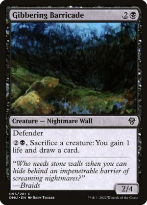 Gibbering Barricade - Foil<br /><span class="collector-number">Collector No. 95</span>