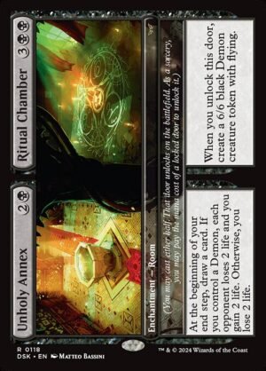 Unholy Annex // Ritual Chamber<br /><span class="collector-number">Collector No. 118</span>