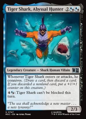 Tiger Shark, Abyssal Hunter - Foil<br /><span class="collector-number">Collector No. 747</span>