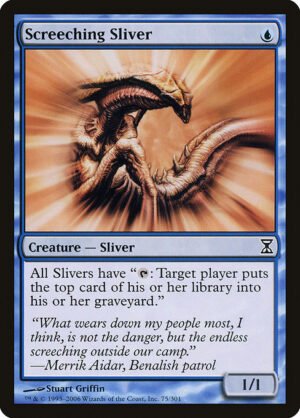 Screeching Sliver<br /><span class="collector-number">Collector No. 75</span>