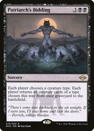 Patriarch's Bidding - Etched<br /><span class="collector-number">Collector No. 275</span>