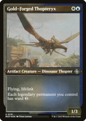 Gold-Forged Thopteryx - Etched<br /><span class="collector-number">Collector No. 131</span>